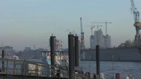 Port of Hamburg Stock Footage 24419515