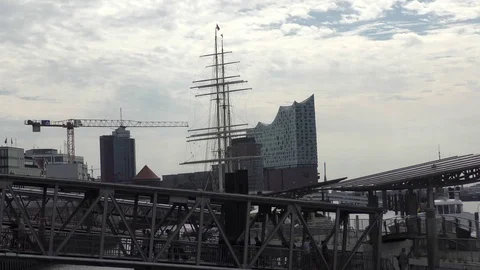 Port of Hamburg Stock Footage 79020352
