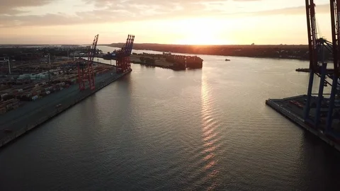 Port of Hamburg Stock Footage 91349284