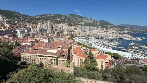 Port Hercules Monaco - Static Daytime View Stock Footage 346510072