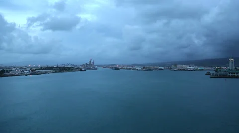 Port Honolulu Stock Footage 37940709
