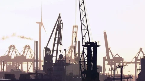 Port Industry Stock Footage 126551661