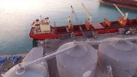 Port infrastructure Video stock 93989191