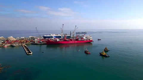 Port of Iquique Stock Footage 243450548