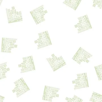 Port jackson glyph seamless pattern Stock Illustration