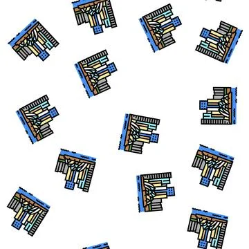 Port jackson vector seamless pattern Illustrazione stock