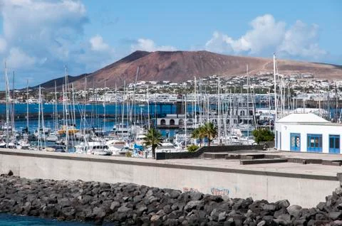 Port of lanzarote Stock Photos