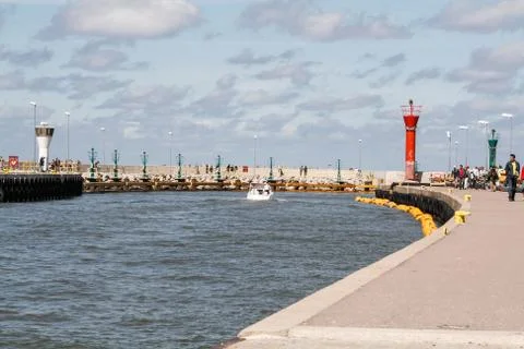 Port in Leba Foto stock