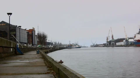 Port of Liepaja Stock Footage 35505030