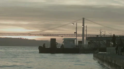 Port in Lisbon. Stock Footage 60676543