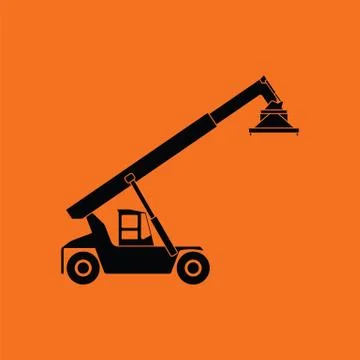 Port loader icon Illustrazione stock