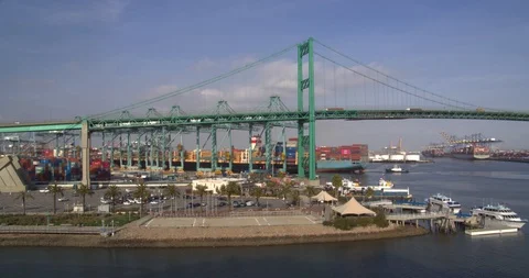 Port of Long Beach-1 Stock Footage 127729587