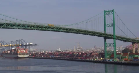 Port of Long Beach-3 Stock Footage 127729589