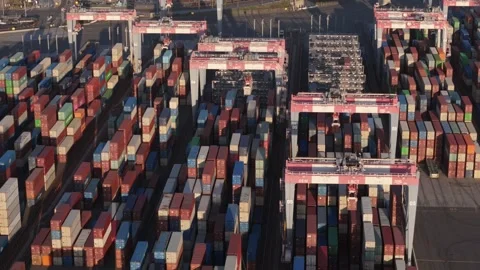 Port of Long Beach Stock Footage 318563494