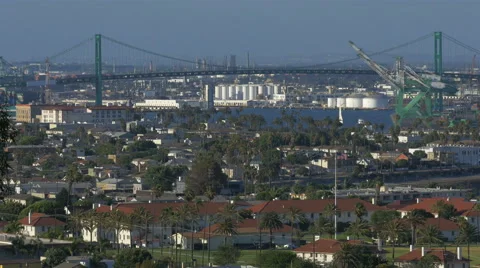 Port of Los Angeles Stock Footage 40342665