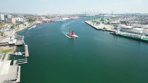 Port of Los Angles Stock Footage 246149567