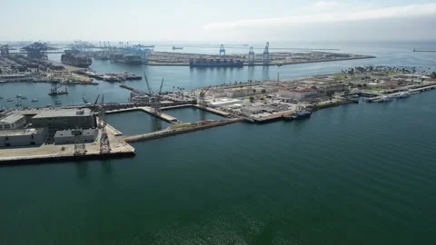 Port of Los Angles Stock Footage 246149746