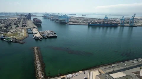 Port of Los Angles Stock Footage 246149779