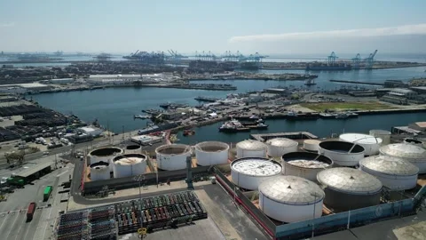 Port of Los Angles Stock Footage 246149914