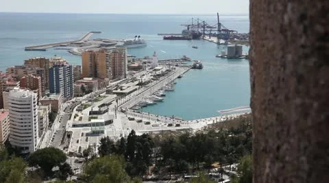 Port of Málaga - V2 库存影片 11519325