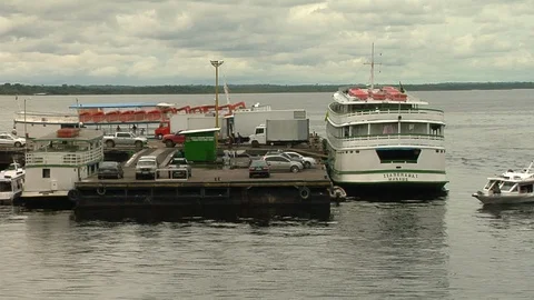 Port of Manaus Stock Footage 96267391