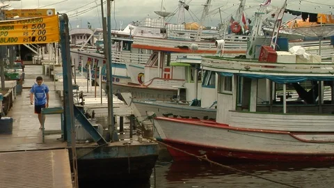 Port of Manaus Stock Footage 96267394