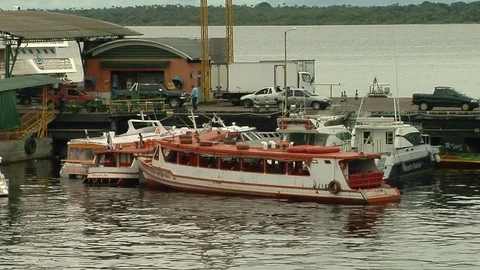 Port of Manaus Stock Footage 96267430