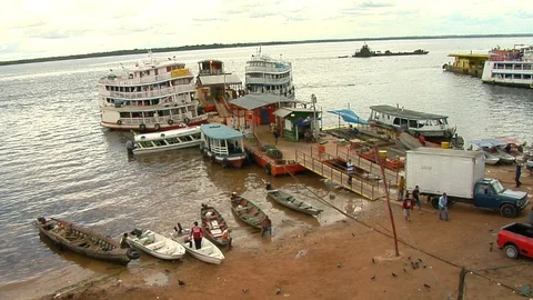 Port of Manaus Stock Footage 96267469