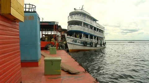 Port of Manaus Stock Footage 96267504