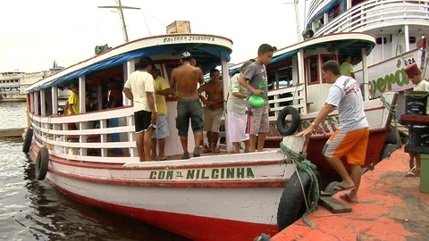 Port of Manaus Stock Footage 96267512