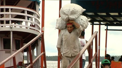 Port of Manaus Stock Footage 96267513