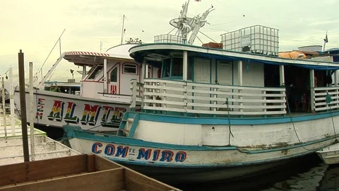 Port of Manaus Stock Footage 96267532