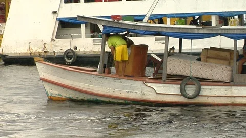 Port of Manaus Stock Footage 96267540