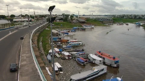 Port of Manaus Stock Footage 96267575