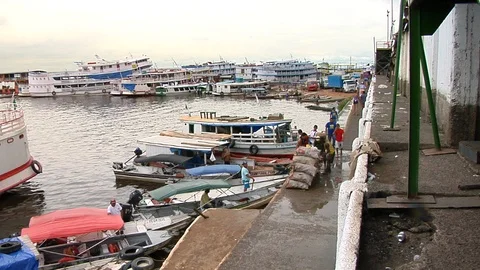 Port of Manaus Stock Footage 96267588
