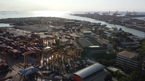 Port of Manila Stock Footage 132255546