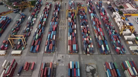 Port of Manila Stockbeeldmateriaal 132698777