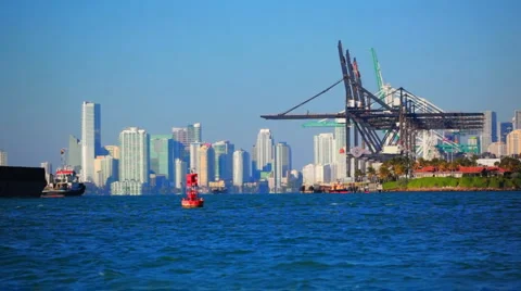 Port of Miami Video stock 1047149