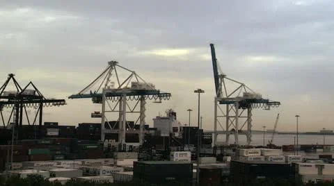 Port of Miami Stock Footage 12438506