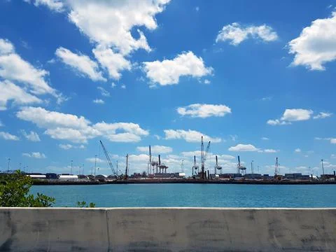 Port in miami Stock Photos