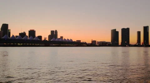 Port of Miami sunset Stock-Footage 1048161