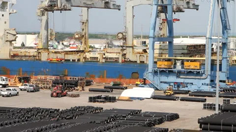 Port Of Mobile Stock Footage 1095056