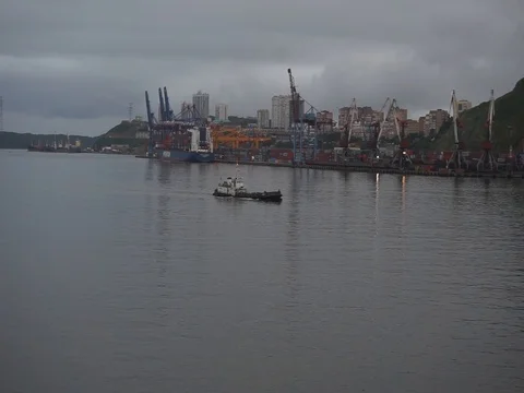 Port morning Vídeo Stock 86971931