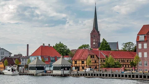 Port of Nakskov Stock Footage 129687462