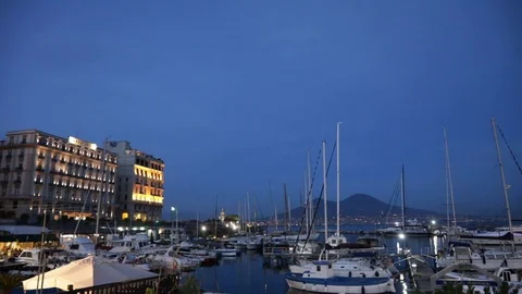 Port of naples Video stock 128453062