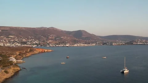 Port of Parikia 库存影片 250344767