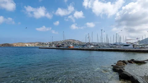 Port in paros Stock-Footage 245700557
