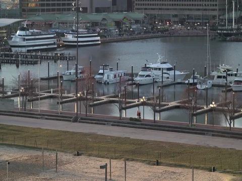 Port - People walking Stock Footage 74848085