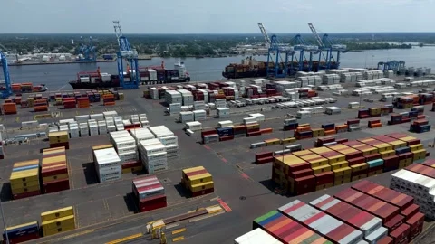 Port of Philadelphia Stock Footage 282624157