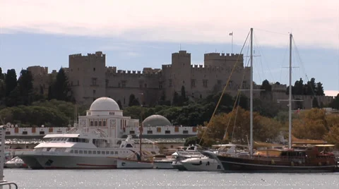 Port of Rhodes Stock Footage 37300436